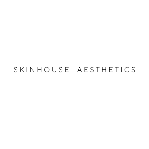 Text reads 'SKINHOUSE AESTHETICS' on a white background.